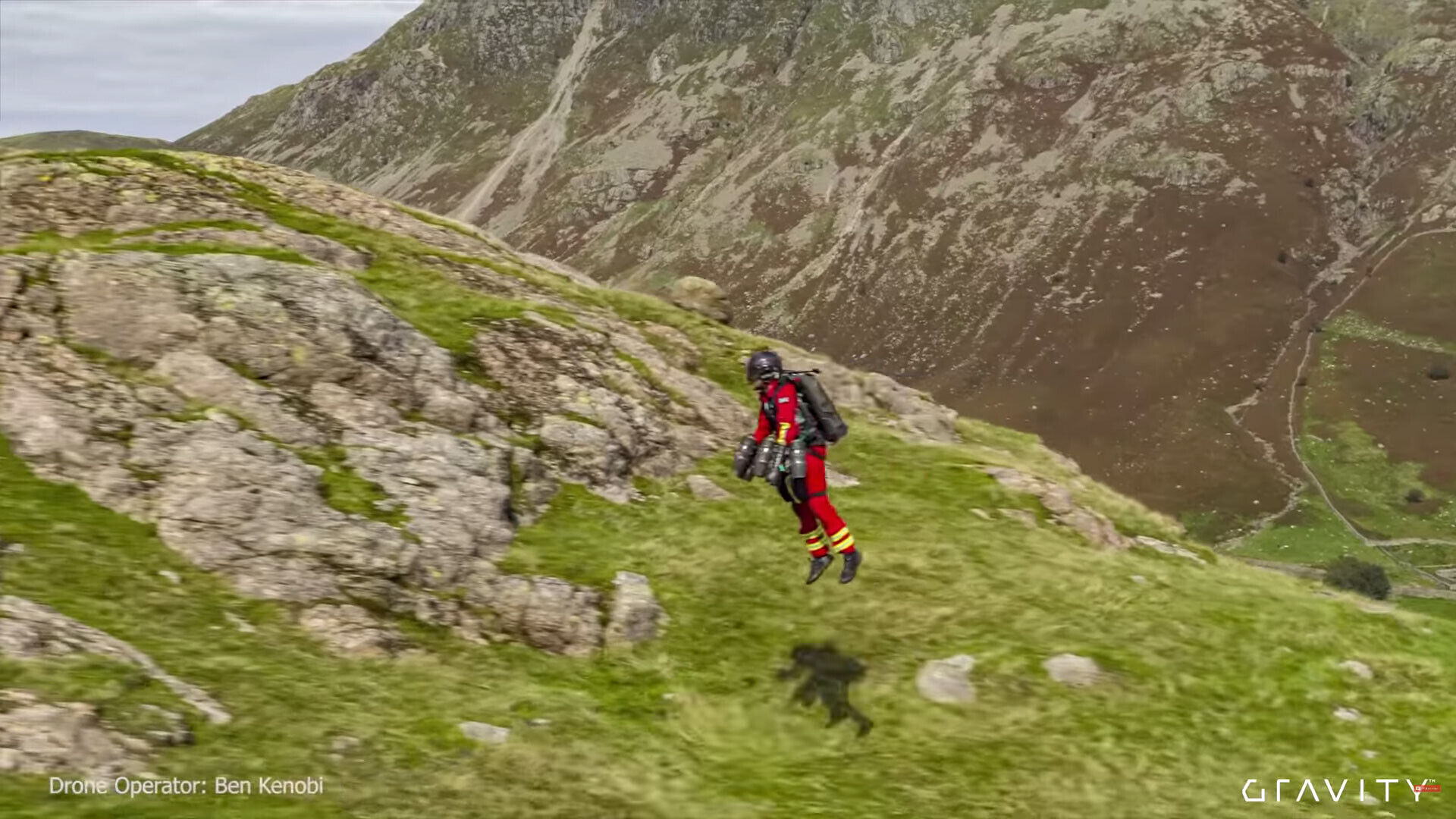 Paramedics test jet suit that can fly up mountains